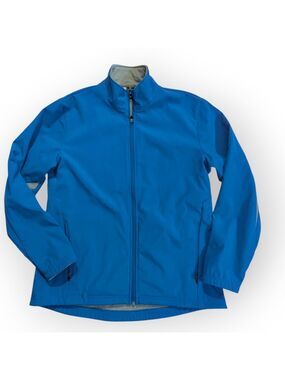 Holloway Soft Shell Jacket Blue Full Zip Athletic Large